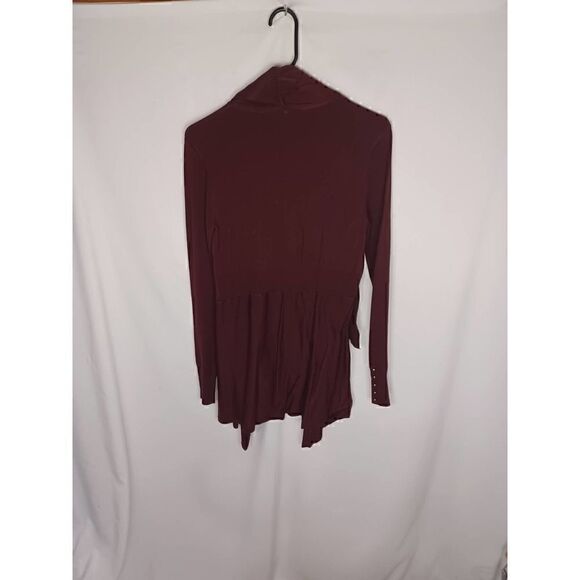 NWT White House Black Market Burgundy cardigan size Small - Picture 2 of 4